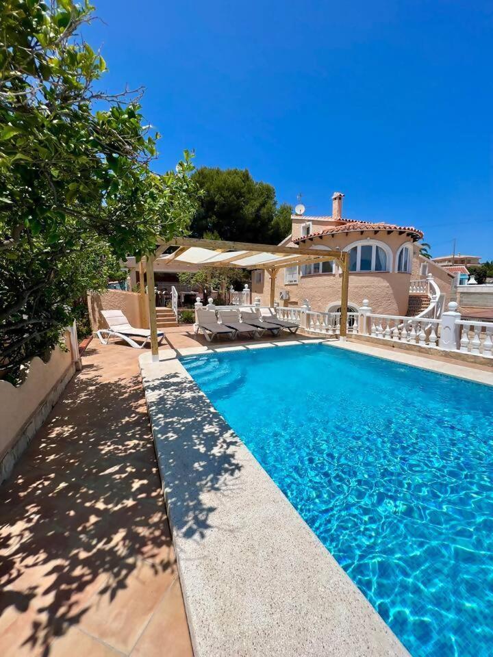 Relaxdiversion En Villa Piscina Bbq Y Cocina Ext Κάλπε Εξωτερικό φωτογραφία